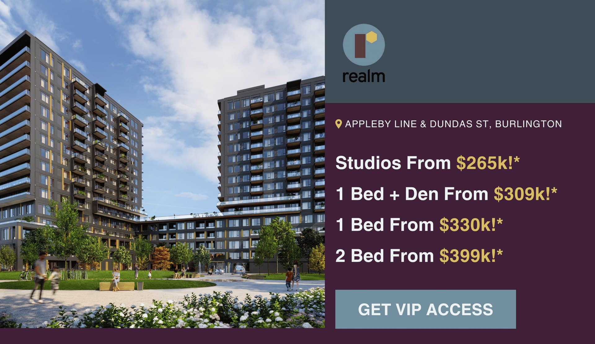 Burlington Condo Opportunities (Realm Condos / Northshore / Nautique Condos)